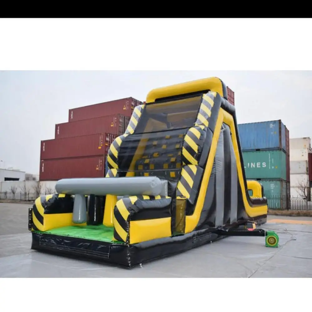 Лидер продаж 2019, надувная наземная горка с препятствиями для гоночных автомобилей