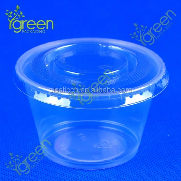 All Sizes clear Available Portion Cup Plastic Disposable Sauce Container/ Disposable Plastic Sauce Cup Wholesale with Lid
