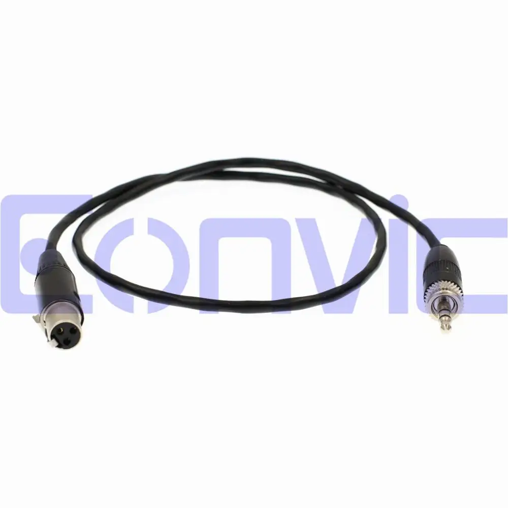 3.5mm Jack Microphone Cannon 3 Pin Plug Recorder Audio Input Cable for SONYs D11 / Saramonic Wireless Microphone