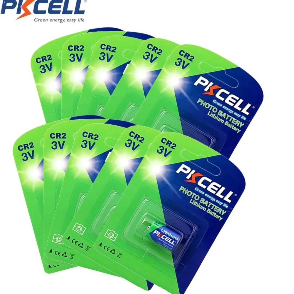 Pkcell brand 3v lithium battery high quality 850mah non rechargeable battery