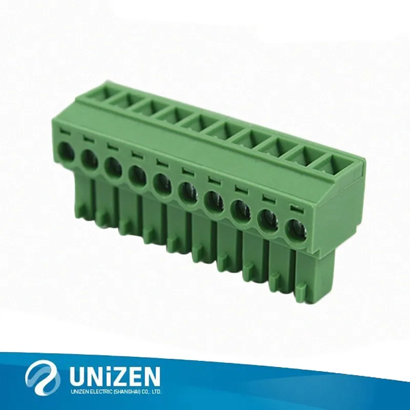 Unizen 3.5 (3.81) мм шаг 30-16AWG led pcb винтовые клеммы блока