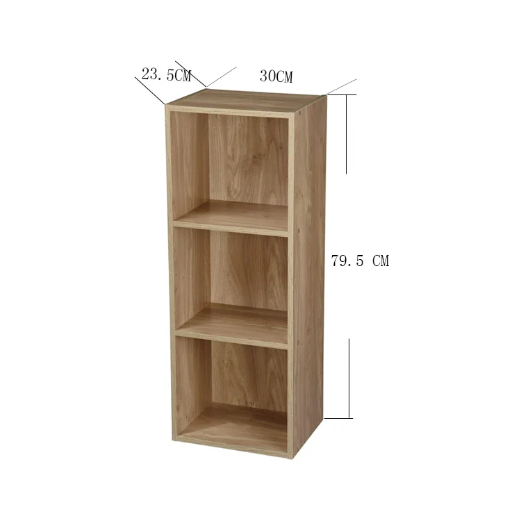 Modern style design office furniture wood 3 cube living room storage cabinet bookcase