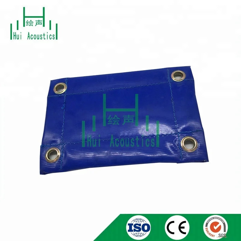 
Acoustic Noise Barrier Hanging on Free Standing Temporary Fencing Curtain Acoustical 