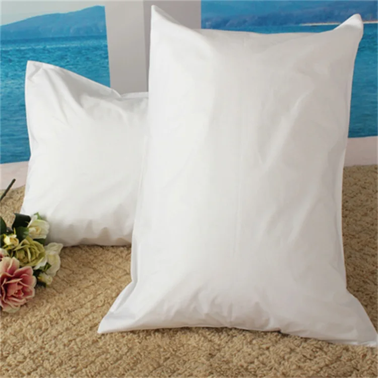 Wholesale 100% Organic Soft Cotton Silky Waterproof Pillow Protector White Bamboo Pillow Case