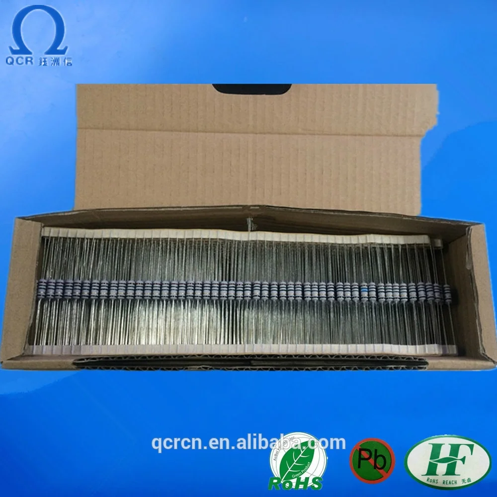 
1/4W Power Carbon Film Resistors Assorted kit 1 ohm~ 10M ohm Resistance 5% Tolerance Resistor Pack 