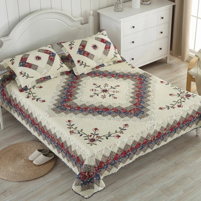 Indian quilted bedspread, animal printing bedspread for sale