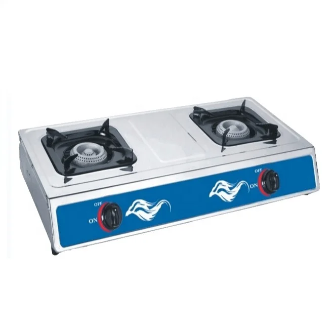Two burners gas stove table type gas cooker hot sale in Palestine market