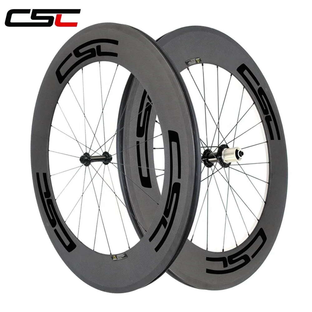 CSC Carbon Road Wheels 24mm 38mm 50mm 60mm 88mm Depth Profile Tubular Or Clincher Cycling bicycle racing wheels with R13 Hub