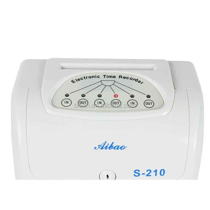 Electronic Punch Card Time Recorder S-210 with free ribbon