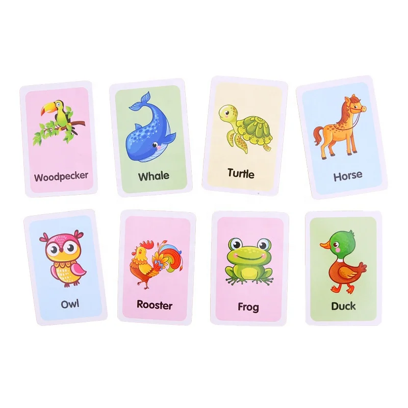 educational memory game card cardboard flashcards with box manufacturer