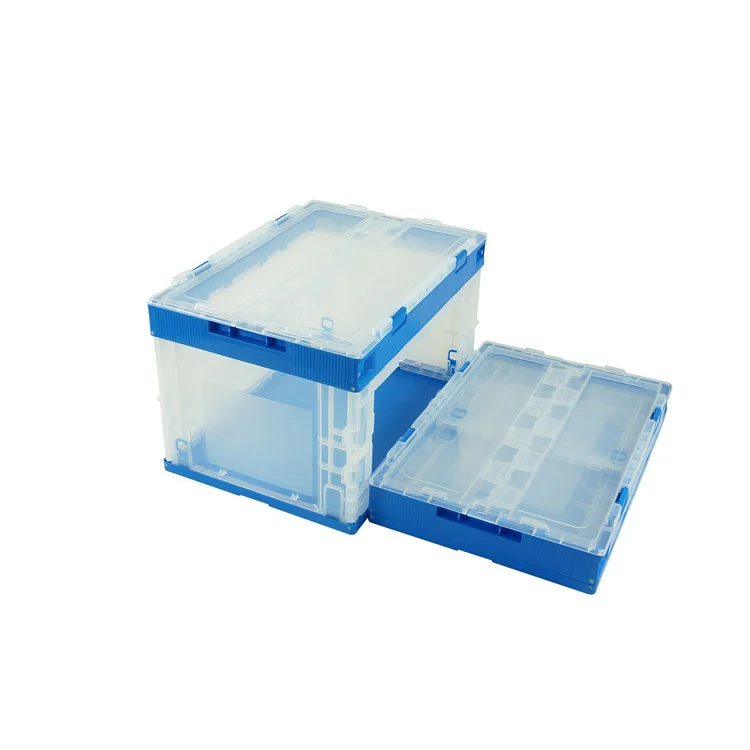 household storage box transport container plastic foldable crate plastic storage bins box
