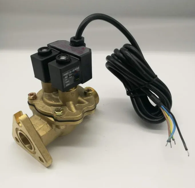 
Латунный треугольный фланец DN25, Соленоидный клапан для портативного дозатора топлива, расходомера 