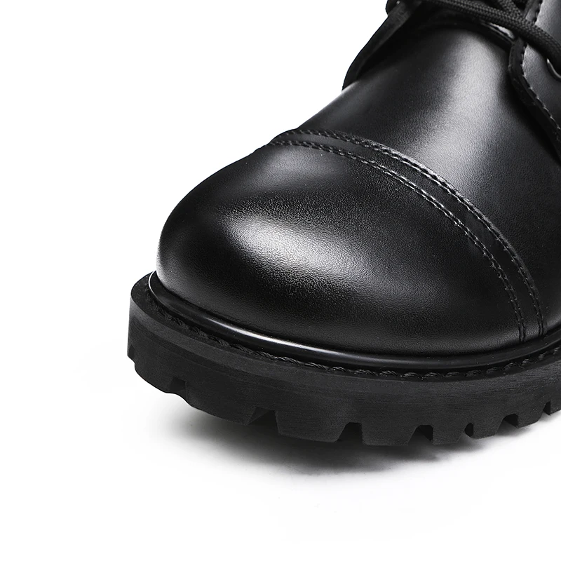 XINXING Goodyear Black Leather OEM Wholesale Waterproof Anti-Slip Military Tactical Black Army Boots