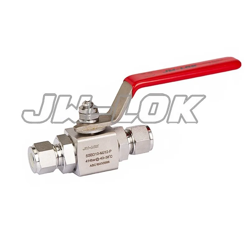 High pressure Ball Valves for gas with Nitrogen testing