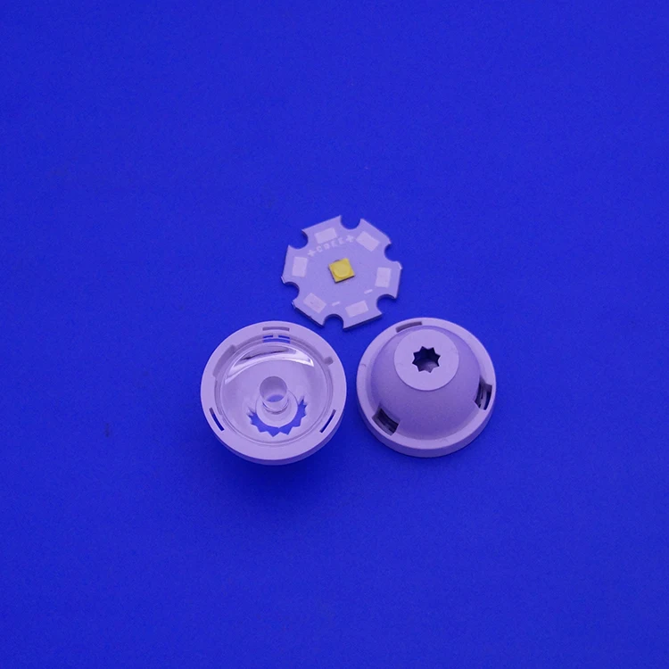 ROHS Approved 5 Degree Aspheric Plastic Headlight Lens Plano-Convex Structure for XTE XPE XPC or XBD LED Motorcycles