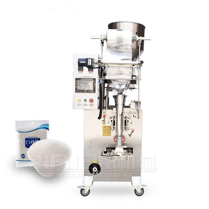 Automatic film forming small sachet grain nuts peanut beans almond rice salt sugar granule packaging machine
