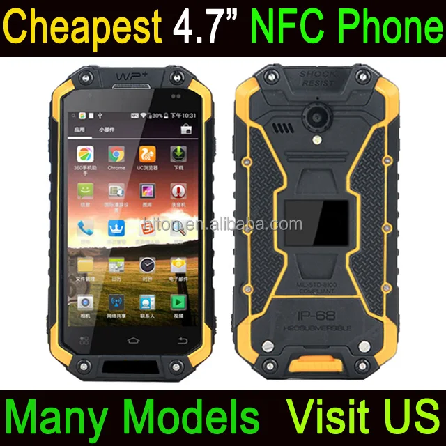 Cheap Factory Waterproof NFC Phone 4.7 Inch 2GB RAM 16GB ROM 4G LTE Android Rugged NFC Phone