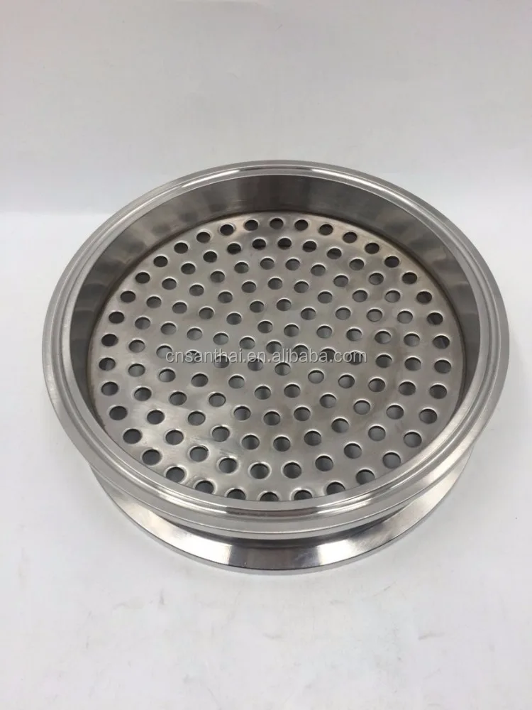 Санитарная нержавеющая сталь 304 зажимное соединение наконечник фильтра