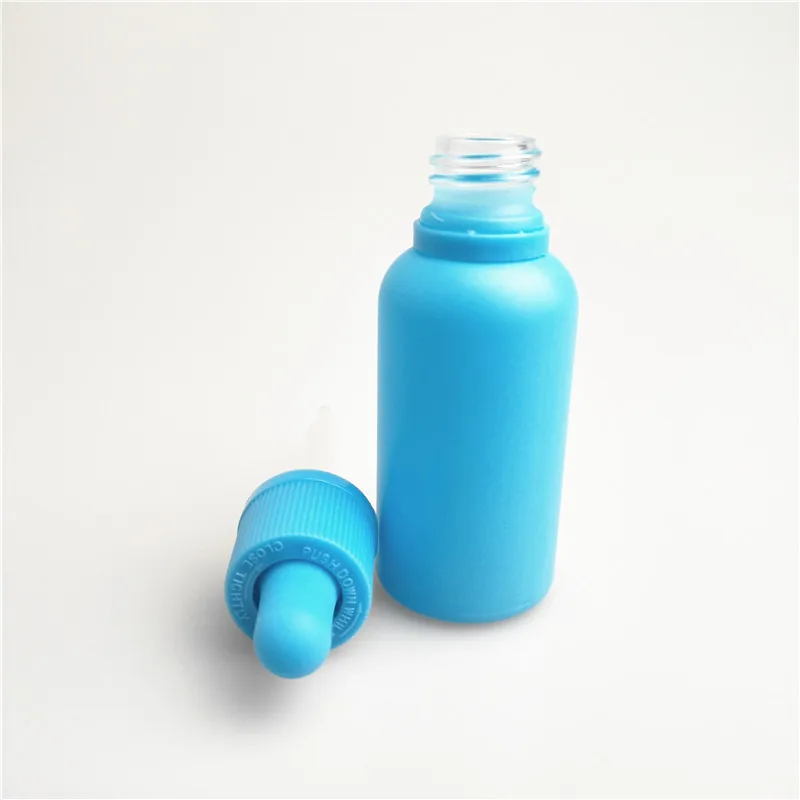 Pet Plastic cap glass beauty water dropper e cosmetic bottle container juice packing for CBD