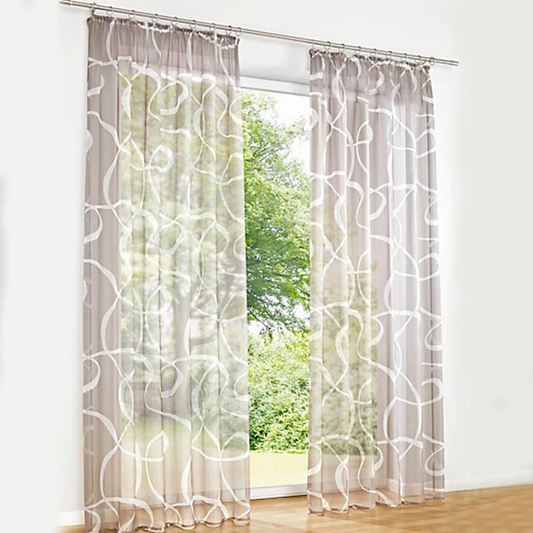 i@home High quality jacquard blackout window living room curtains fabric