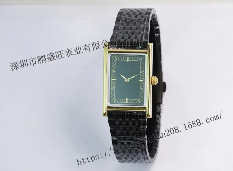 PSW Wholesale Factory Genuine Leather Strap Stainless Steel Wrist Watch