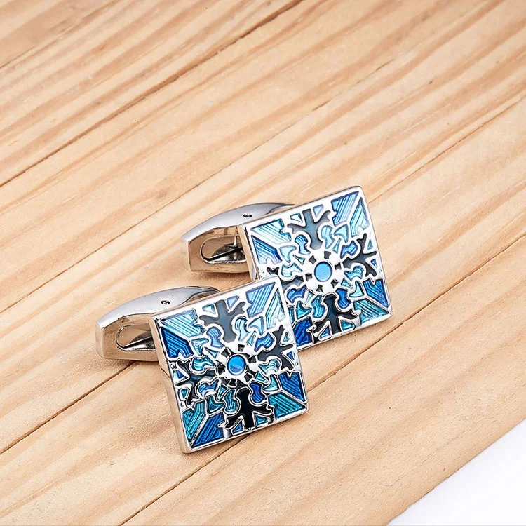 Marlary Factory Custom Fashion High Quality Enamel Souvenir Cufflinks For Mens Shirts