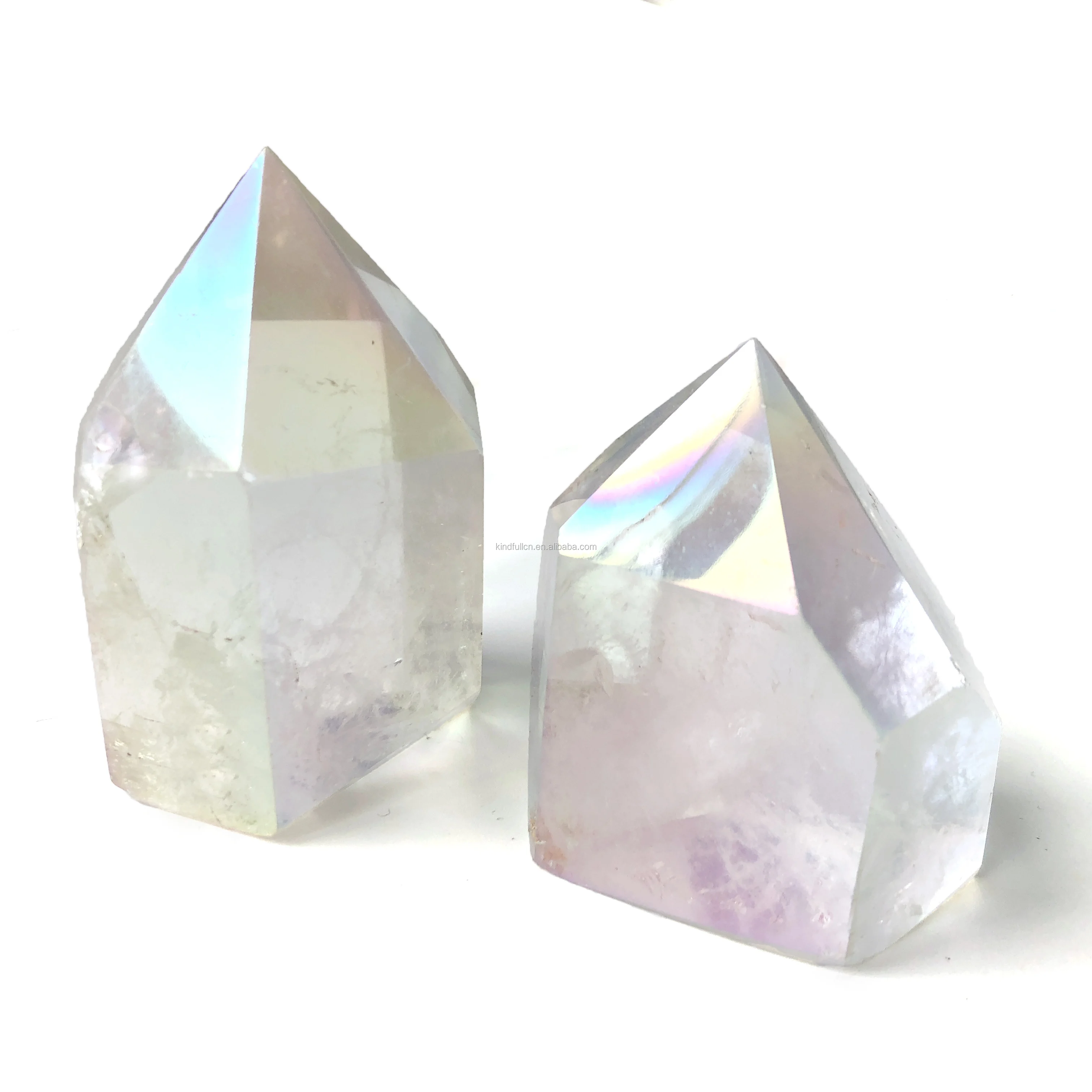 
Manufacturer direct bulk sale natural angel aura clear quartz point wand aura healing crystal point tower for decoration 