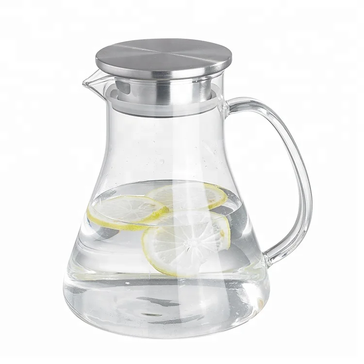 
Factory Promotion Food Grade High Borosilicate Glass fruit infuser pitcher 1300ml 