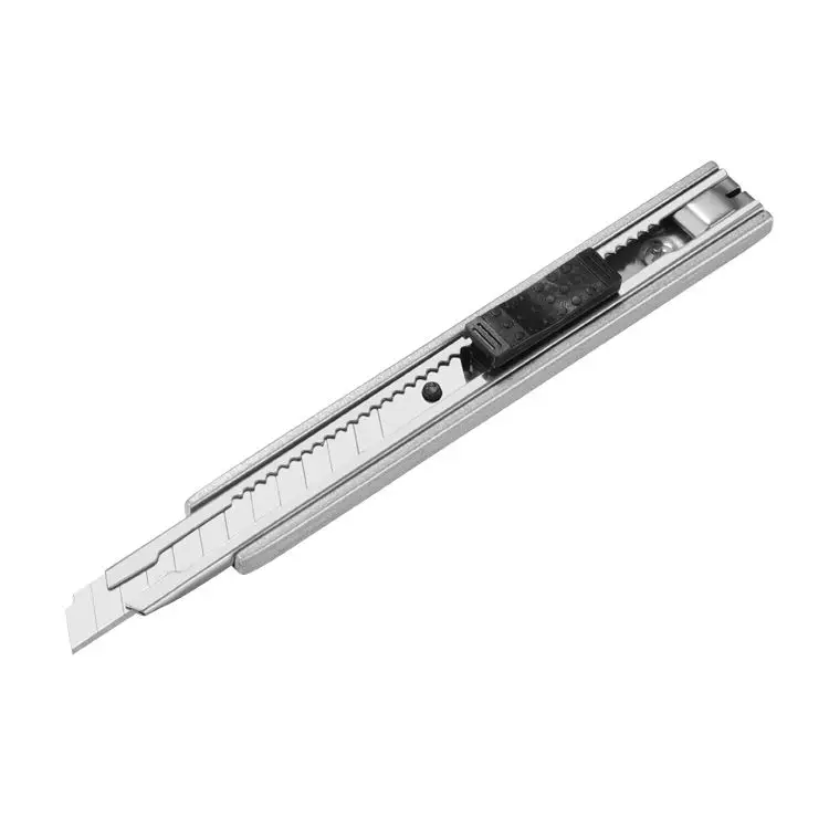 Factory supply metal 9mm auto lock retractable snap off blade cutter