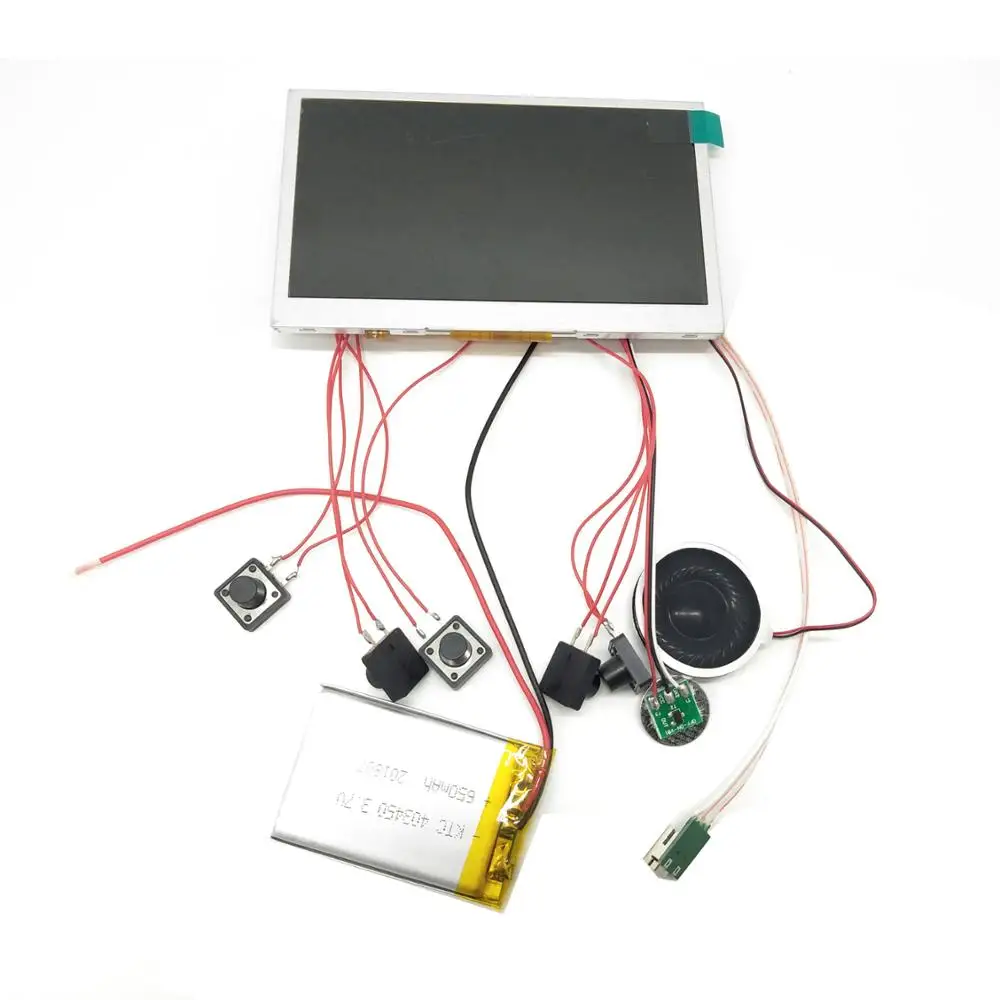 lcd video brochure card components  2.4/2.8/4/4.3/5/7/10.1 inch  video greeting card components