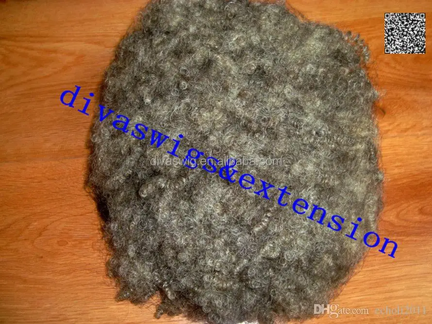 Factory wholesale brazilian human hair grey ponytail,afro kinky hair ponytail