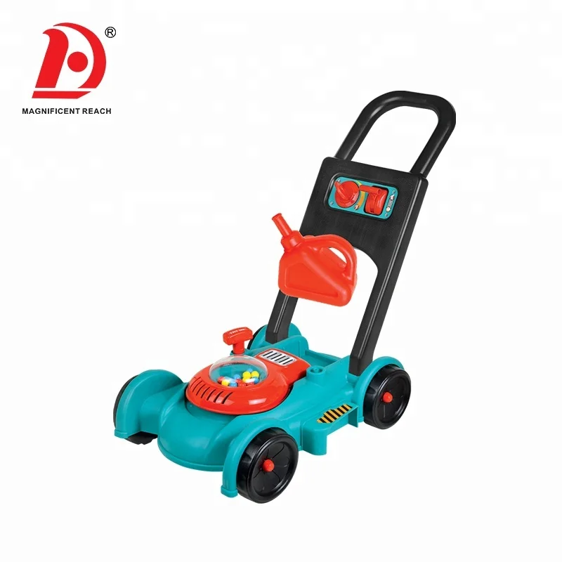 HUADA Hot Sale High Quality Preschool Kids Outdoor Garden Tool Toys Lawn Mower with Hat