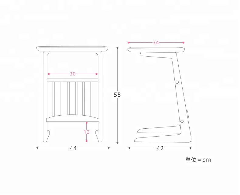Натуральный Бамбуковый боковой C-столик для дивана с держателем для магазина, деревянный боковой столик для закусок