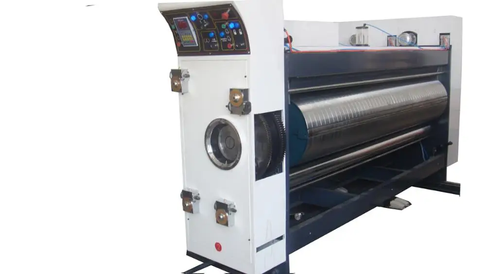 three colors flexo printer slotter machine