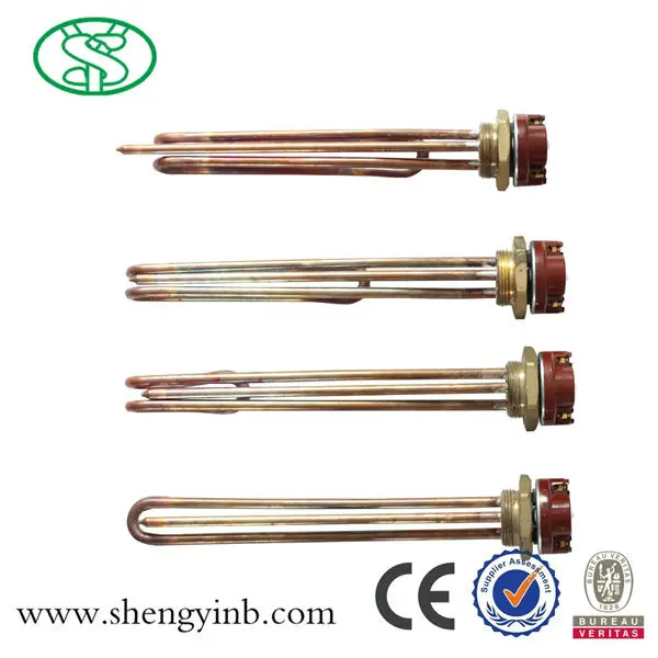 electric tubular immersion heating element for solar water heater