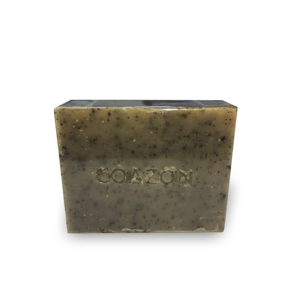 Private label Natural Exfoliating Coffee body Scrub bar Soap  Daily Exfoliating Face and Body Cleanser 75g OEM