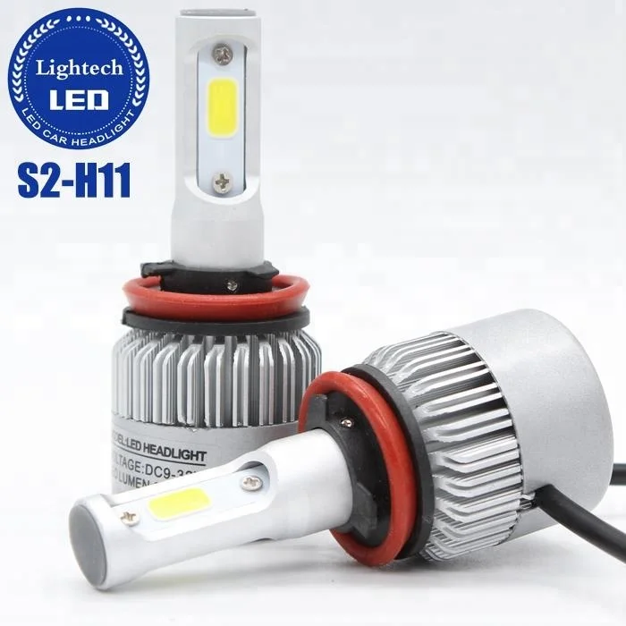COB LED S2 автомобильные лампы H11 5202 HB3 HB4 9005 9006 H7 светодиодные фары