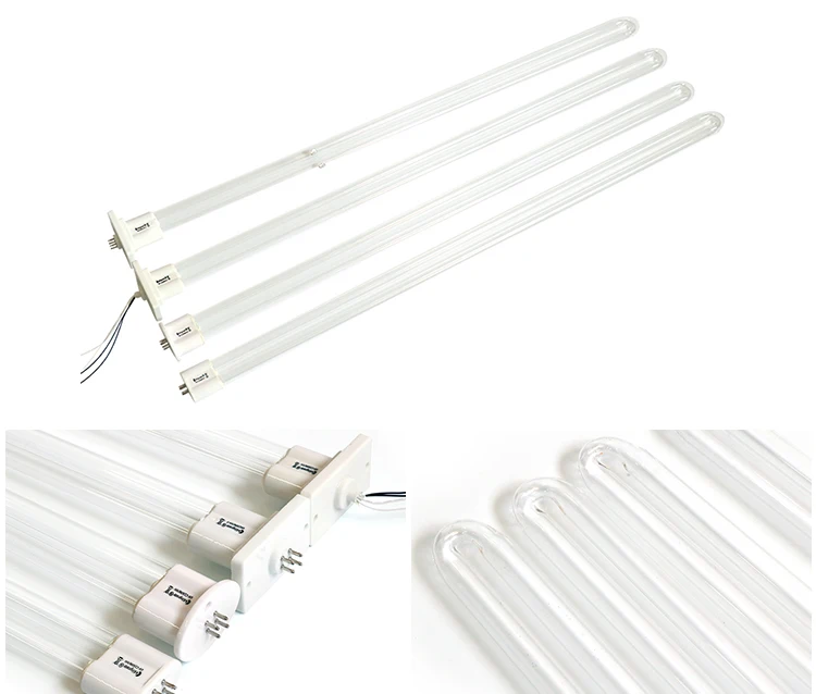 U Shape 75W/150W Photolysis 185NM 254NM UV Germicidal Lamp  For Waste Air Treatment