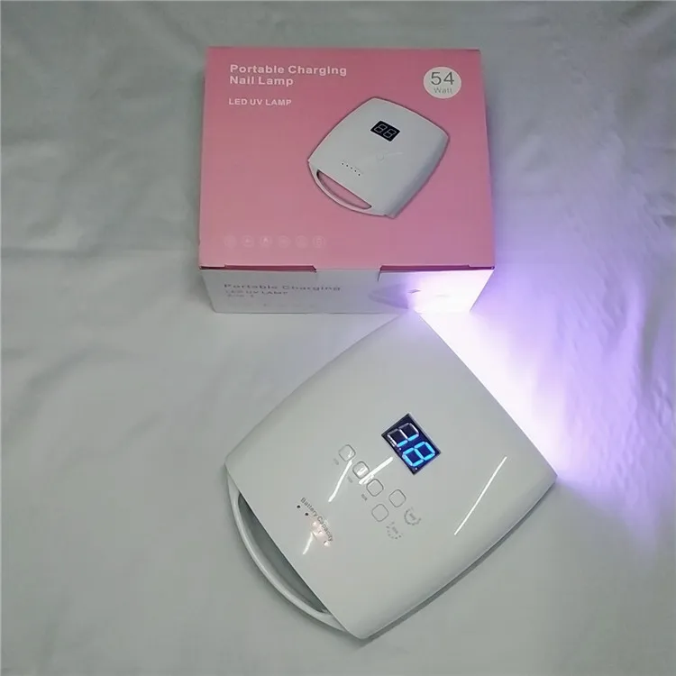 2019 новая портативная лампа для ногтей с аккумулятором 54 Вт УФ светодиодная лампа Сушилка 36 светодиодов
