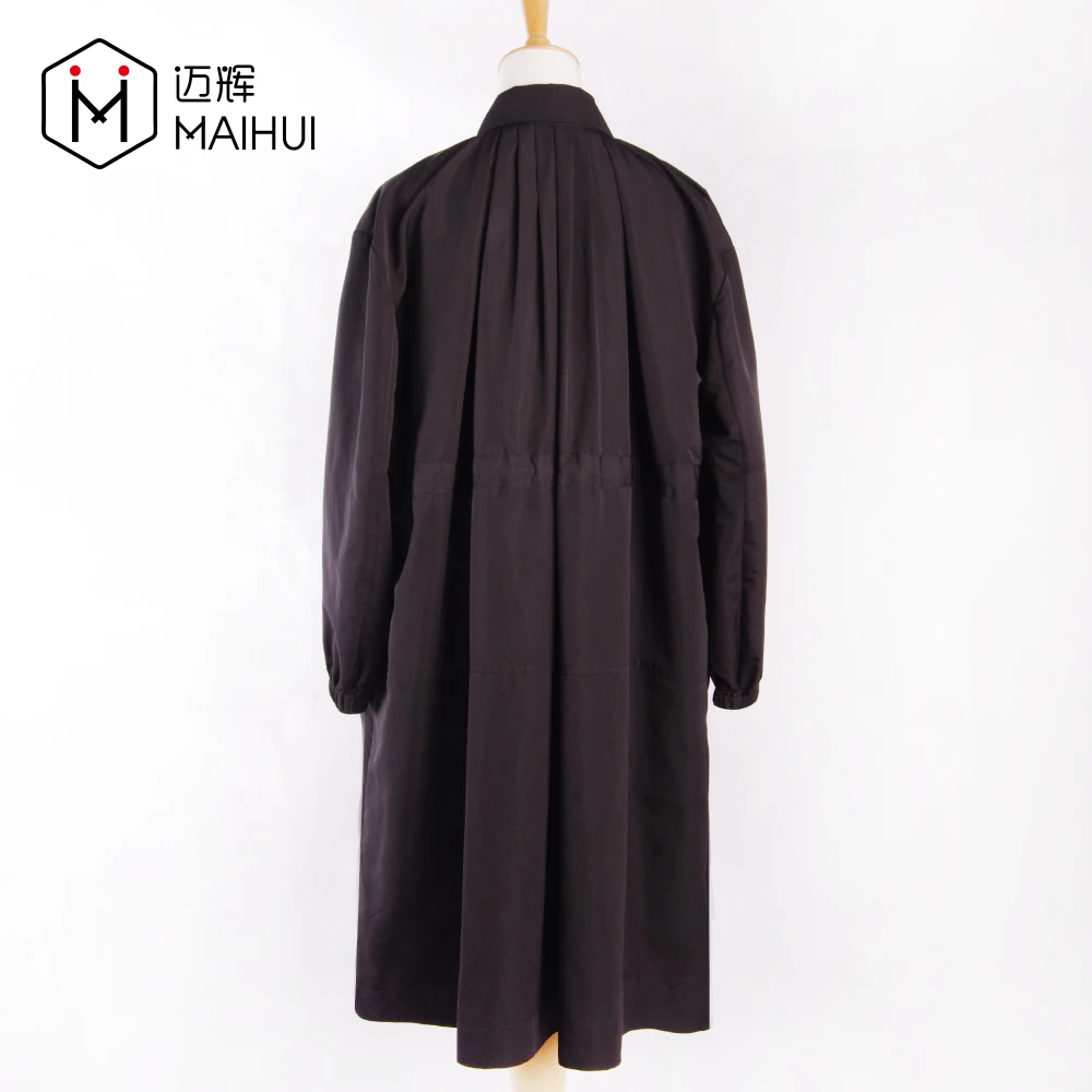 Black Cloak Gothic Dark Mysterious Halloween Costumes Trench Coat