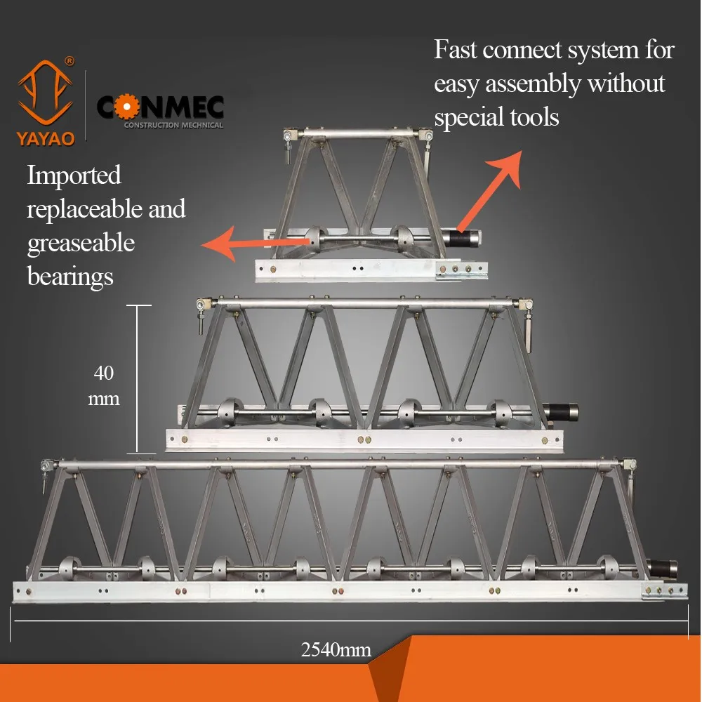 CONMEC Powerful 9.0HP Concrete Vibrating truss Screed CTS200 with train gualr frame