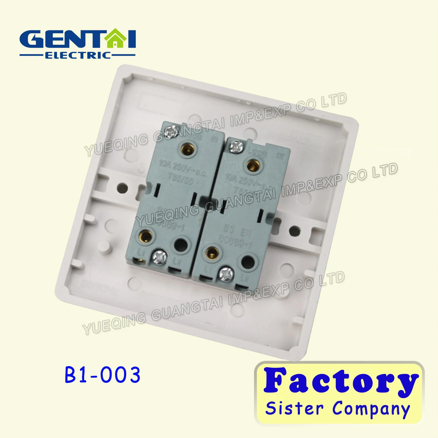 High Quality Uk 2 Gang 1way /2 Way British Standard Bakelite Wall Switches