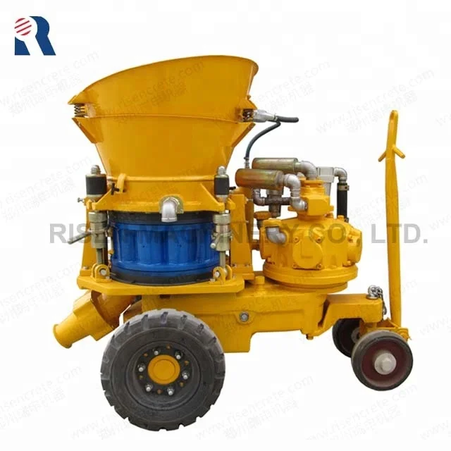 Air Driven Dry or Damp Mix Shotcrete Machine for concrete spraying for Coal Mine