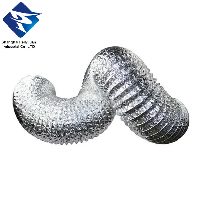 Однослойный гибкий воздуховод/трубка из алюминиевой фольги