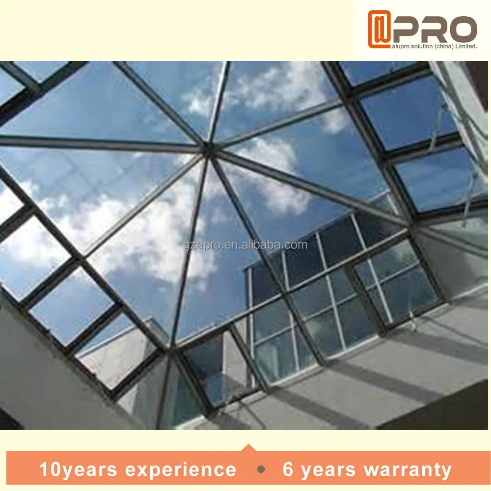 New Modern rain proof polycarbonate skylight roofing roof skylight Tempered glass Bi Folding Sliding Swning Window Skylight