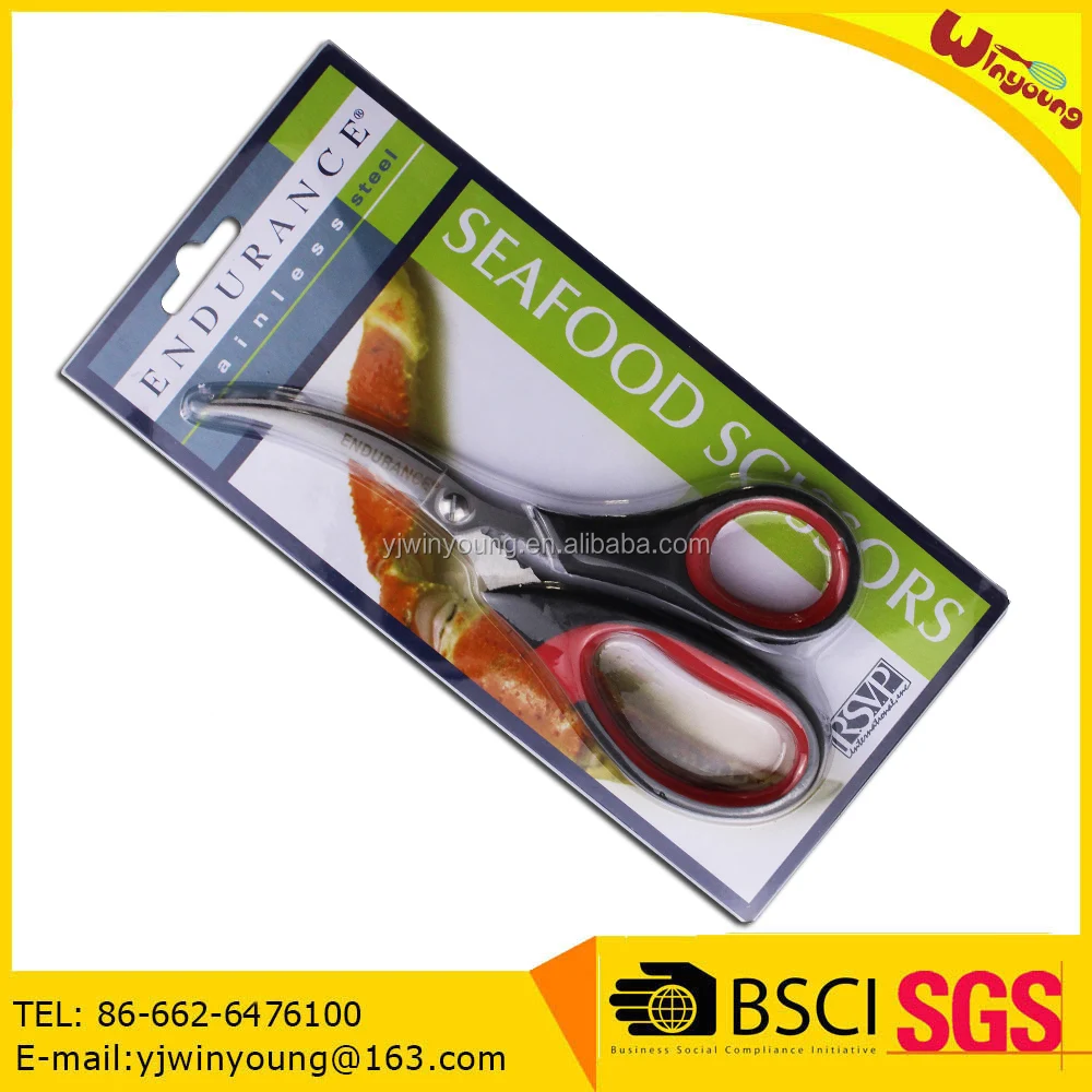 
Kitchen Shears Seafood Scissors Heavy Duty Stainless Steel separable multi purpose kitchen seafood scissors 