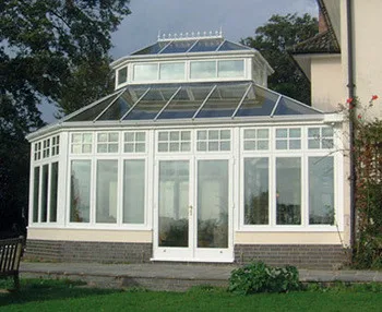 Свободный стоящий алюминиевая рама зимний сад 4 комнаты сезона консерватории стекло садовый домик раздвижные солярии