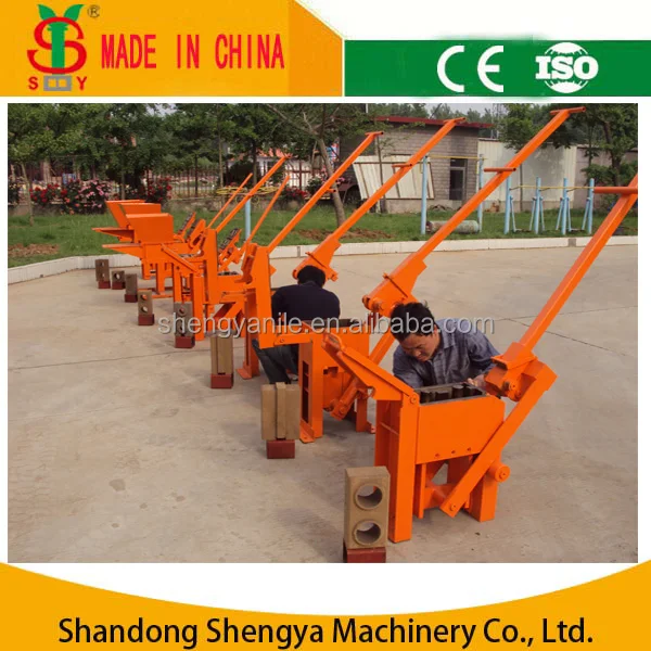  Прессованный красный/глина/огнеупорный кирпич машина для производства блоков рынка Бангладеш qmr1-40