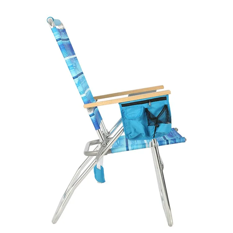 Высококачественные портативные легкие складные алюминиевые пляжные стулья оптом