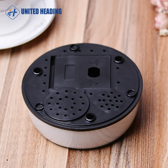 silver color round 3d Crystal Gift LED light base rotating